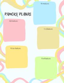 Pamokų planas