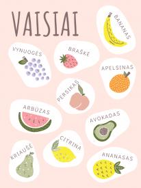 Plakatas VAISIAI