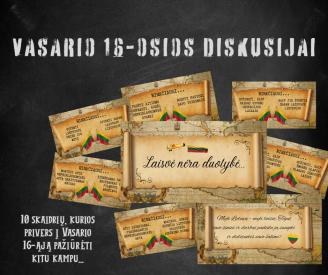 Vasario 16-osios diskusijai