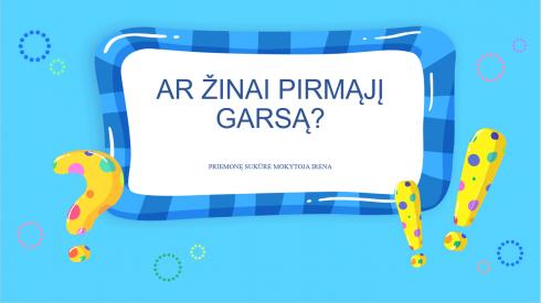 Garsų mokymasis