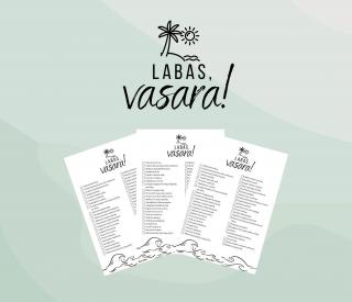 Veiklų sąrašas vasarai 