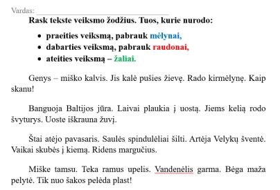 Veiksmažodžių laikai 