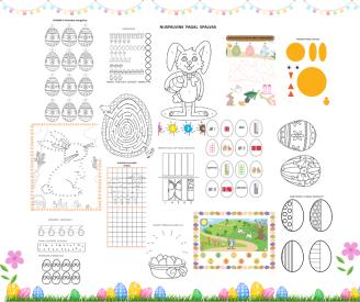 Velykinės Užduotėlės 3 - 6 m vaikams