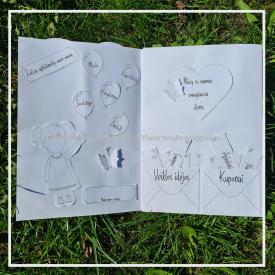Motinos dienos LAPBOOK - atverčiama rankų darbo knyga