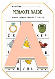 Pirmoji žodžio raidė
