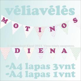 Motinos diena - vėliavėlės