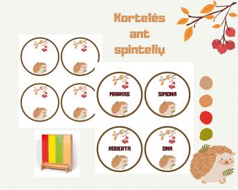 Kortelės ant spintelių