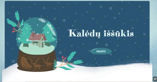 Interaktyvios skaidrės Kalėdų iššūkis