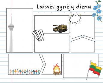 Komiksas. Laisvės gynėjų diena