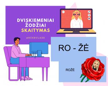 Dviskiemeniai žodžiai. SKAITYMAS