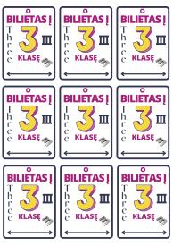 Bilietas į 3 klasę