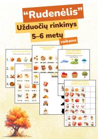 Rudens tematikos užduočių rinkinys