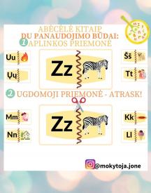 1 abėcėlė - 2 panaudojimo būdai