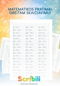 Sudėtis ir atimtis iki 20 - matematikos pratimai