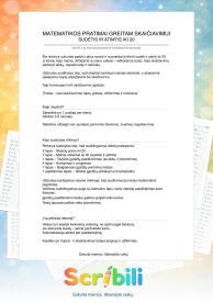 Sudėtis ir atimtis iki 20 - matematikos pratimai