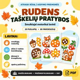 Rudens taškelių pratybos