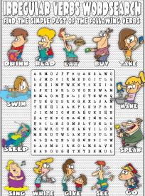 IRREGULAR VERBS WORDSEARCH