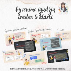 Gyvenimo įgūdžių įvadinė pamoka 5-okams