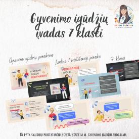 Gyvenimo įgūdžių įvadinė pamoka 7-okams