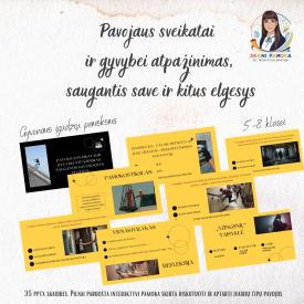 Pavojaus sveikatai ir gyvybei atpažinimas, saugantis save ir kitus elgesys