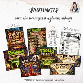 ŠIURPNAKTIS - vakarėlio scenarijus ir užduočių rinkinys
