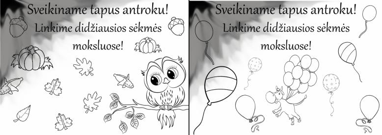 Pasveikinimas antrokams