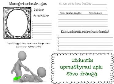 Užduotis apie draugą