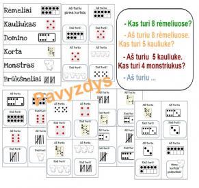 Matematikos žaidimas iki 10