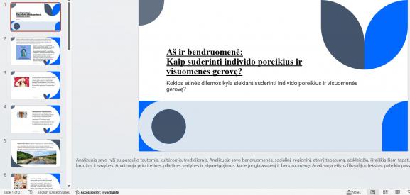 Aš ir bendruomenė 