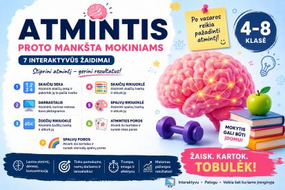 Atmintinties treniruokliai 4-8 klasių mokiniams