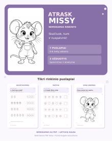 ATRASK MISSY - NEMOKAMAS 7 PSL. UZDUOCIU RINKINYS 4-6 METU VAIKAMS PDF