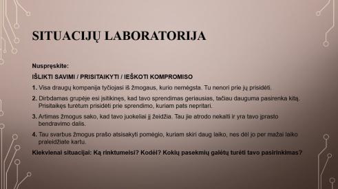 32.1.1. Pažįsta savo unikalumą. 2 etikos pamokos III gimnazijos klasei