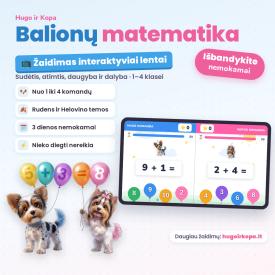 Balionų Matematika, Žaidimas interaktyviai lentai