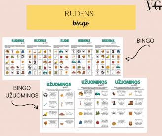 RUDENS BINGO SU UŽUOMINOMIS