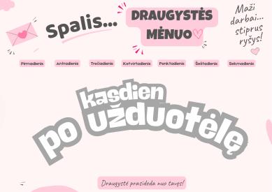 Spalis - draugystės mėnuo.