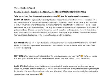 Book review creative task 