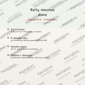 BALTŲ VIENYBĖS DIENA rugsėjo 22 d.: 2 pristatymai ir 8 užduotys 5-10 klasėms
