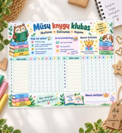 MŪSŲ KNYGŲ KLUBAS - skaitymo planuoklis