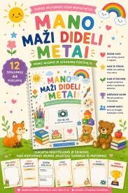 Mano maži dideli metai-ikimokyklinuko augimo ir atradimų portfolio