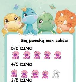 Įsivertinimas dinozaurų tema