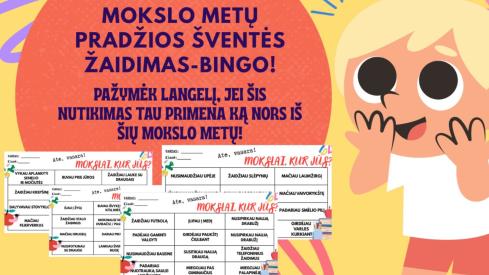 RUDENS BINGO Smagus žaidimas po vasaros atostogų