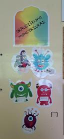 Mūsų klasės pavadinimas ClassDojo Monstriukų klasė ir kuo mes šiais  metais būsime.