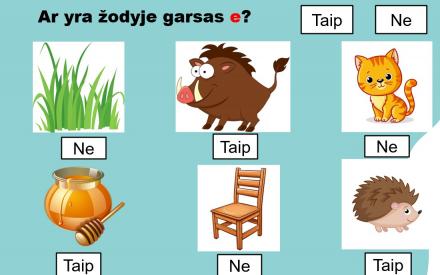 E, ė ir ie diferencijavimas