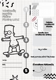 TATUIRUOČIŲ KONTŪRŲ PIEŠIMO PRATIMŲ LAPAS