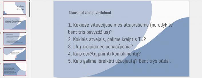 Kalbos etiketas 12 kl.