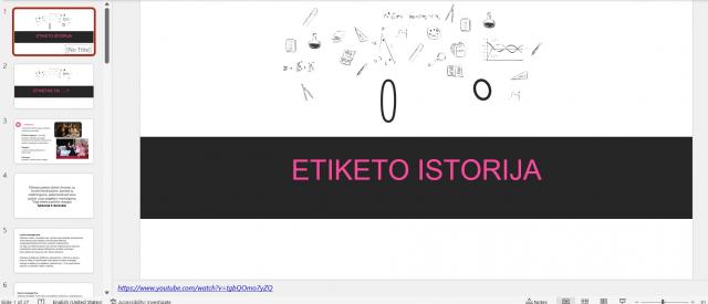 Skaidrės Etiketo istorija
