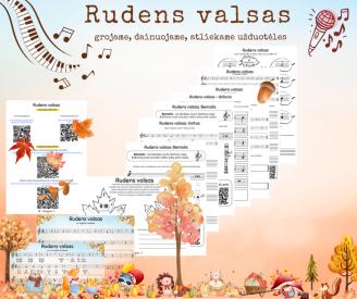 Rudens valsas - grojame, dainuojame, atliekame užduotėles