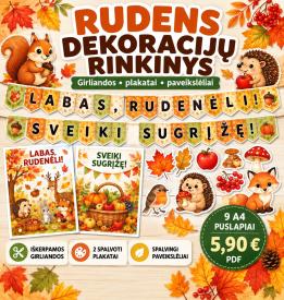 Rudens dekoracijų rinkinys