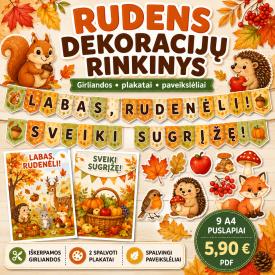 Rudens dekoracijų rinkinys