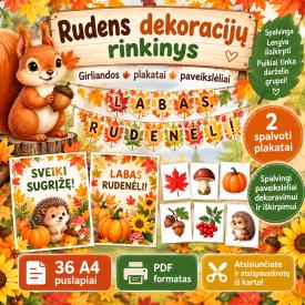 Rudens dekoracijų rinkinys